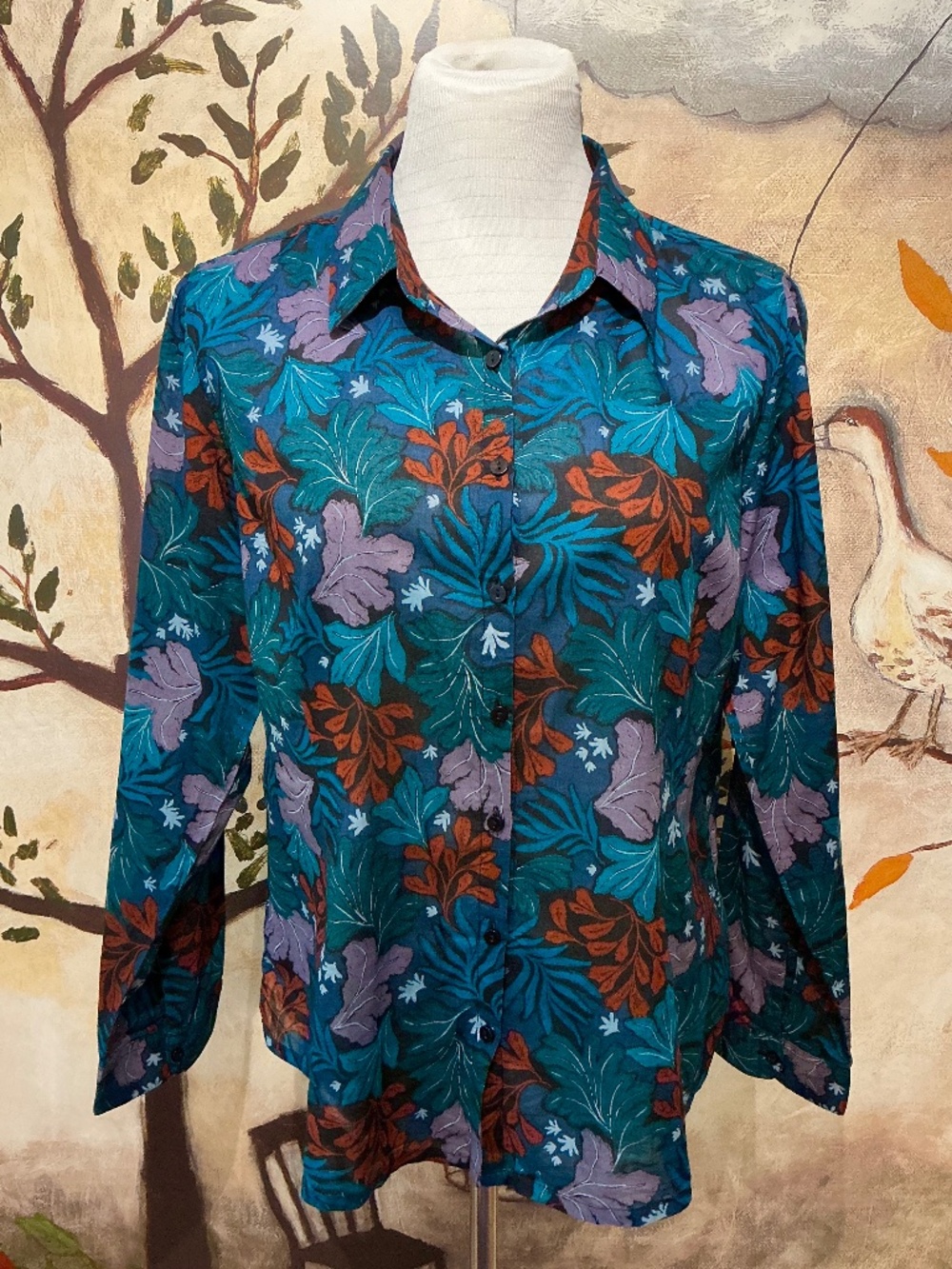 SEASALT Cornwall UK Larissa Shirt Blouse ORGANIC Cotton Size US 10 (UK 14)